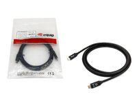 Equip Kabel USB-C3.2->C Gen1     PD60W  St/St  0.50m schwarz (128348)