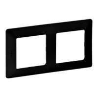 Legrand 2-FACH RAHMEN SCHWARZ (754252   VALENA LIFE)