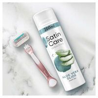 Gillette Satin Care Damenrasiergel, Aloe Vera Glide, 240ml 