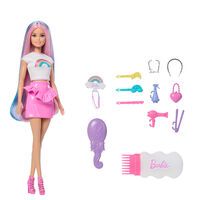 Mattel Barbie Haarspiel Puppe Regenbogen Glitzer