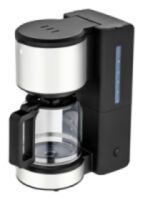 WMF Kaffeemaschine 412150001 STELIO Kaffeemaschine Glas paper grey