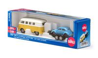 SIKU 2567 VW T1 mit Anhänger und VW Käfer