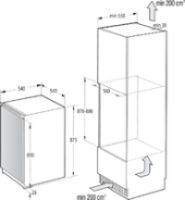 Gorenje Großgeräte KÜHLKSCHRANK EINBAU M GF 118L (RBI409EP1         WS)