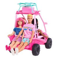Mattel Barbie Mysteries: Beach Detectives Ultimativer Strand-Buggy Spielset mit mehr als 10 Zubehört
