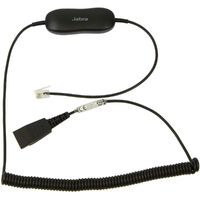GN NETCOM JABRA Smart Cord QD to RJ9 coiled with 8-position switch configurator for Avaya one-X Tele