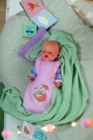Zapf BABY born Schlafsack Blumen