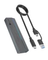 Icy Box Geh. IcyBox für NVMe M.2/SATA SSD 10Gbps USB3.2 GEN2 Type-C (IB-1826MCL-CU31)