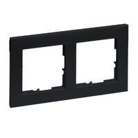 Legrand 2F.RAHMEN SCHWARZ LACKIERT (765372 SEANO)