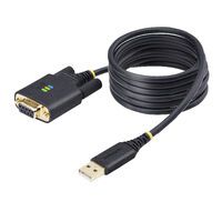 STARTECH.COM 2m USB Null Modem Kabel USB Seriell Adapter COM Retention FTDI USB RS232 Wechselbare DB