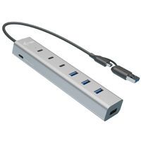 I-TEC USB-C/USB-A Charging Metal HUB 7 Port 3x USB-C 3.2 Gen. 1 4x USB-A 3.2 Gen. 1 (CAHUBMETAL7)