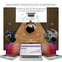 STARTECH.COM 35,56cm 14Zoll MacBook Pro 21/23 Blickschutz Doppelseitiger Laptop Goldfilter mit Erhöh