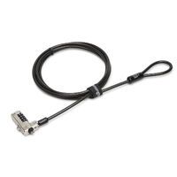 Kensington Slim N17 Combination Laptop Lock for Wedge-Shaped Slots - Combination lock - Carbon steel - Black
