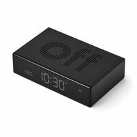 Lexon Flip Premium Wecker, schwarz