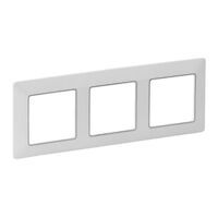 Legrand VLIFE 3FACH RAHMEN UW/CHROM (754033)