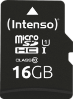 Intenso 3424470 - 16 GB - MicroSD - Class 10 - UHS-I - Class 1 (U1) - Shock resistant - Temperature proof - Waterproof - X-ray proof