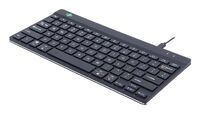R-GO Tools R-Go Tastatur Compact Break US-Layout     verkabelt  schwarz (RGOCOUSWDBL)