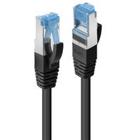 LINDY Cat.6A S/FTP PIMF LSOH, schwarz, 0,3m Patchkabel (47175)
