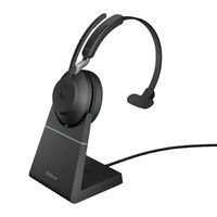 JABRA Evolve2 65 MS Mono Headset on-ear convertible Bluetooth wireless USB-A noise isolating black w