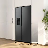 Gorenje Großgeräte SIDE BY SIDE WASSERT. 179X92CM (NRR9185ESBXL  SW/ED)