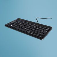 R-GO Tools R-Go Tastatur Compact Break UK-Layout     verkabelt  schwarz (RGOCOUKWDBL)