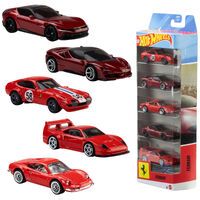 Mattel Hot Wheels Ferrari 5er-Pack