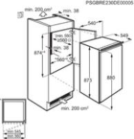 Electrolux KÜHLSCHRANK           88X56X55 (KRB2AE88S)