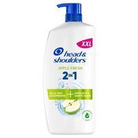 Multipack 4x Head & Shoulders Apple Fresh 2in1 Anti-Schuppen-Shampoo, 800ml Pumpspender. Bis zu 100% Schuppenschutz. Frisches Gefühl mit Apfelduft