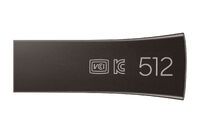 SAMSUNG BAR Plus USB Typ-A 512GB 400 MB/s Lesen 110 MB/s Schreiben USB 3.1 Flash Drive mit Titan Gra