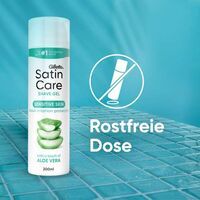 Gillette Satin Care Intimpflege Rasiergel Damen (200 ml), Gel Aloe Vera, Geschenk für Frauen