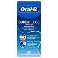 Multipack 12x Oral-B Superfloss Zahnseide, Entfernt Plaque & Zahnstein - 50 Fäden