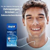 Multipack 12x Oral-B Superfloss Zahnseide, Entfernt Plaque & Zahnstein - 50 Fäden