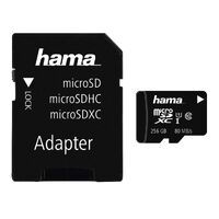 Hama microSD Speicherkarte +Adapter 124171 Hama Sortiment microSDXC (256GB) Class 10