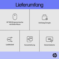 HP Inc. HP Maus 925 Ergonomic Vertical Mouse Kabelloser Empfänger (6H1A5AA#ABB)