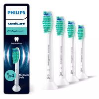 Philips Ersatz-Zahnbürste HX6014/87 Proresults (4er Pack) weiß