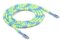 Club 3D Club3D Lifestyle USB-C Perlen-Kabel  PD60W,480Mbps 2m blau retail (CAC-3011)