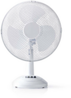 Nedis FNTB10CWT30 - Household blade fan - White - Table - 30 cm - Buttons - 1.5 m
