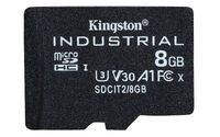 Kingston Industrial - 8 GB - MicroSDHC - Class 10 - UHS-I - Class 3 (U3) - V30