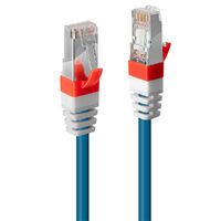 LINDY SSTP Cat.6A Kabel, blau, 1,0m LSOH, inkl. Testprotokoll (45374)