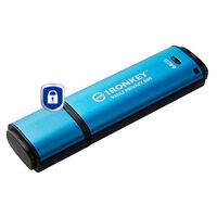 KINGSTON 64GB USB-C IronKey Vault Privacy 50C AES-256 Encrypted FIPS 197 (IKVP50C/64GB)