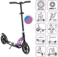 Globber Deutschland GmbH SIX DEGREES Aluminium Scooter 205 mm neochrome Special-Edition