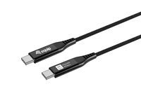 Equip Kabel USB-C4.0->C Slim     PD240W St/St  1.20m schwarz (128389)