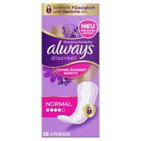 Multipack 4x Always Discreet Inkontinenz-Slipeinlagen Normal Stück 28