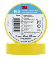 3M Temflex 15mmx10m Gelb 165YL1EVinyl-Isolierband 0.15mm 7100184732