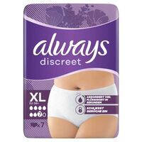 Always Discreet Inkontinenz-Höschen Für Frauen, XL, 7 Stück