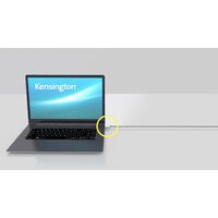 Kensington MicroSaver® 2.0 Keyed Laptop Lock - Kensington - Key - Carbon steel - Black - Silver