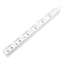 Logilink Steckdosenleiste 6-fach, 1,5m für Eurostecker, weiß (LPS231)