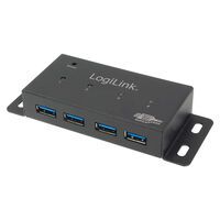 Logilink USB 3.0 HUB 4-port, metal, incl. power supply (UA0149)