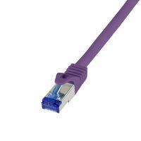 Logilink Patchkabel Ultraflex, Cat.6A, S/FTP, violett, 0,5 m (C6A029S)