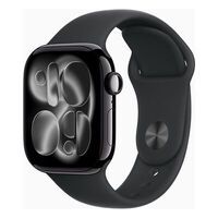 Apple Watch 11 42mm GPS Alu S/M Sportarmband diamantschwarz/sch Smartwatches ohne SIM