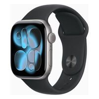 Apple Watch 11 42mm GPS Alu S/M Sportarmband space grau/schwarz Smartwatches ohne SIM
